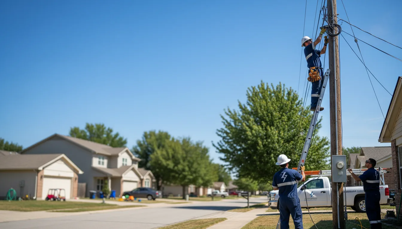 Residential electrician providing installation services in Bristol, WI